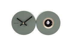 KARLSSON, Wanduhr Kuckuck Grün Matt