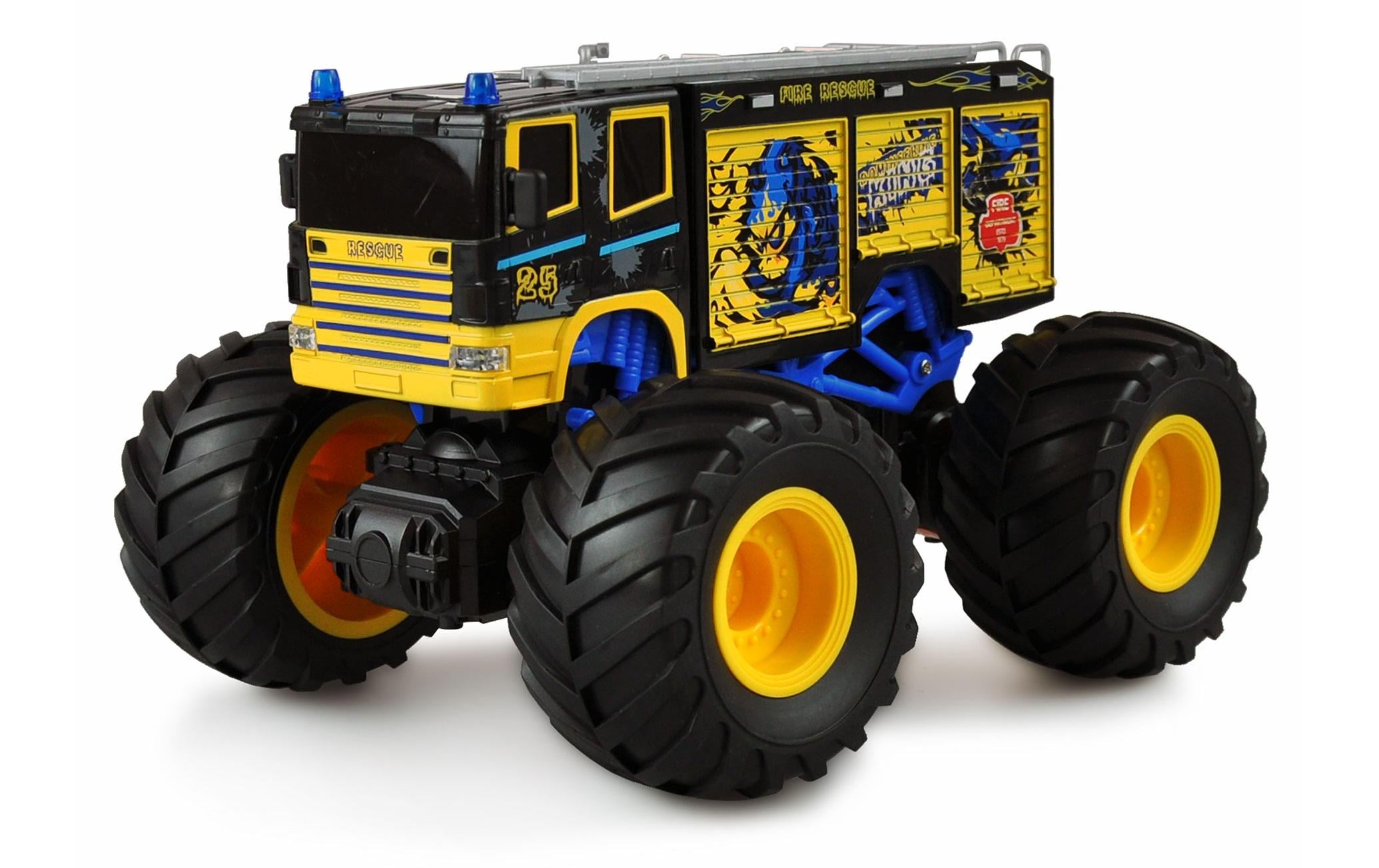Amewi, Monster Truck Feuerwehr Gelb, 1:18,