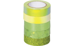 Heyda Washi Tape Effekt Mix Basic Grün