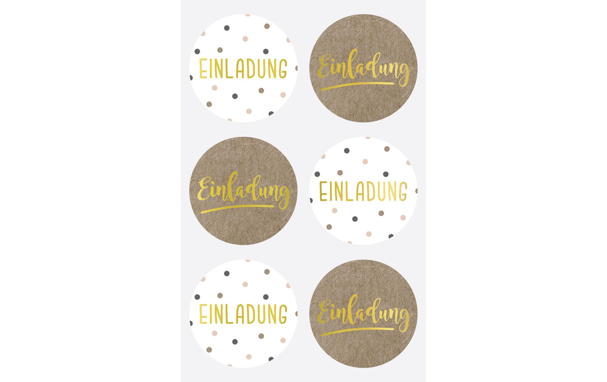 Heyda Motivsticker Einladung
