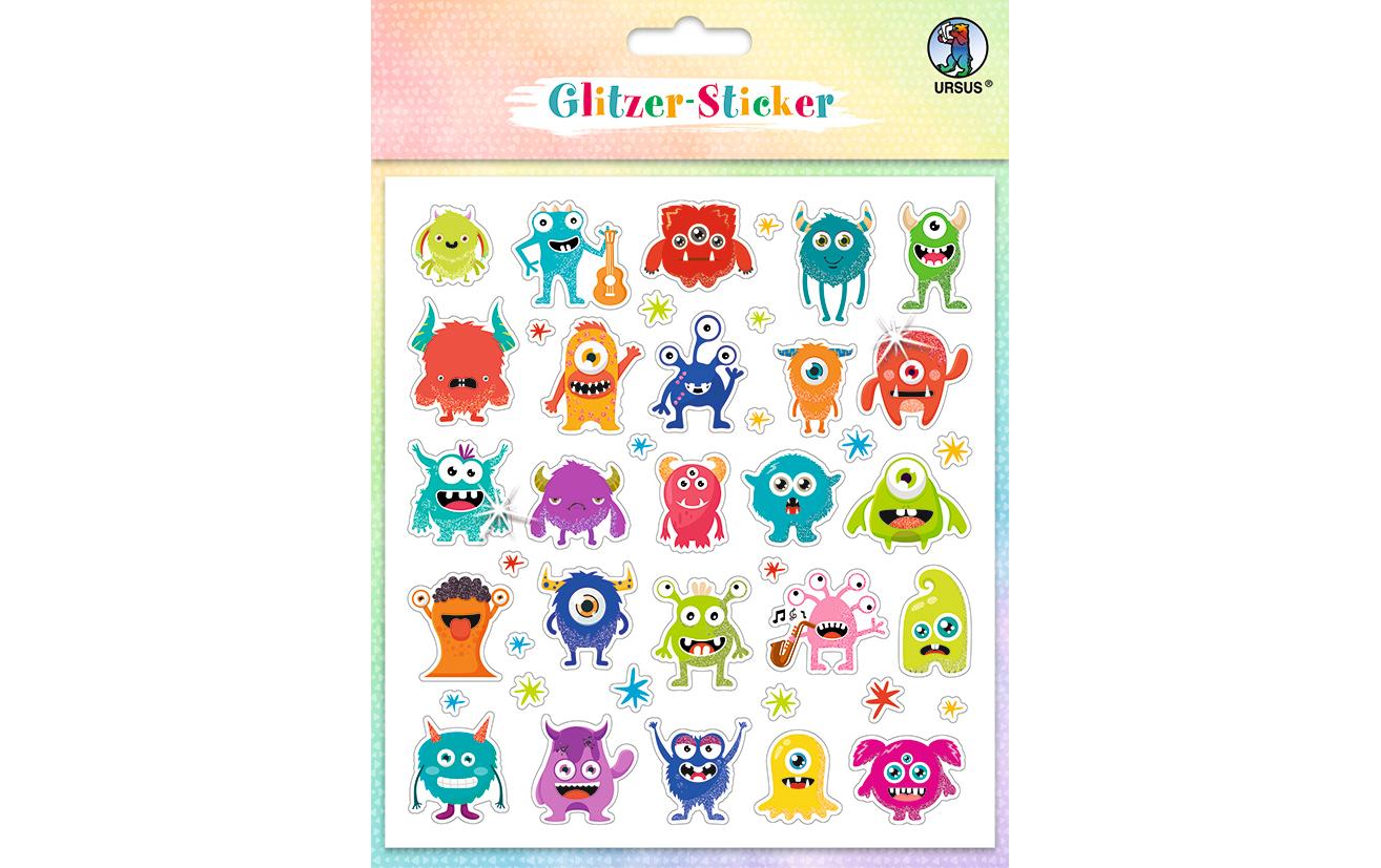 URSUS, Motivsticker Glitter Fun Monster 4 B