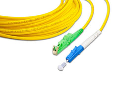 Lightwin | LWL-Patchkabel Singlemode, LSH/APC | - LC, OS2, Simplex, 1 m Singlemode LSH/APC