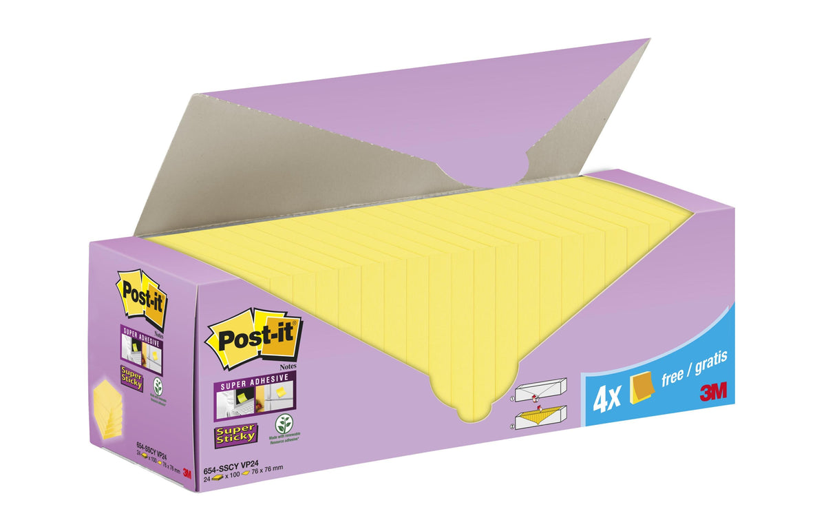 3M Post-it Super Sticky Z- Notes gelb