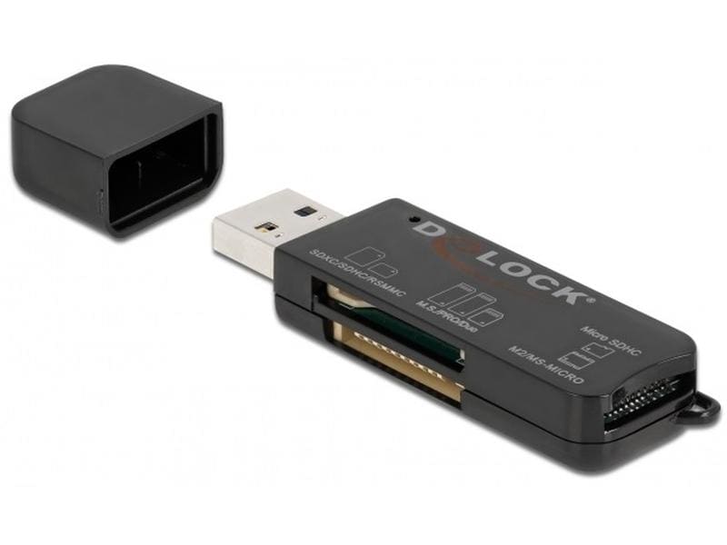 Delock | 91757 USB Card Reader | 1x USB-A Stecker, USB 3.2 Gen 1