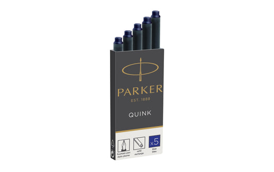 Parker, Tintenpatrone Quink 5 Stück, Blau