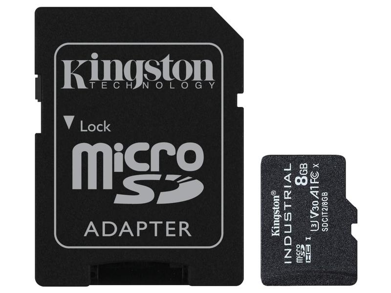 Kingston | micro SDHC Industrial Trade 8GB | UHS-I Class 10 + SD Adapter