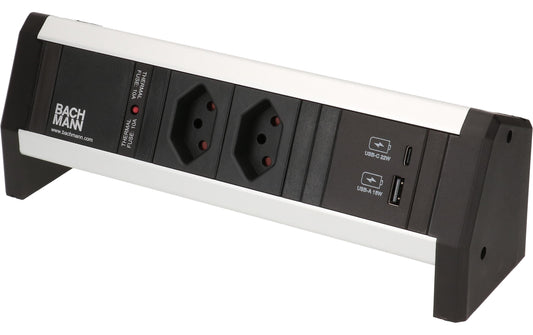 Bachmann Steckdosenleiste DESK 1, 2xT13,