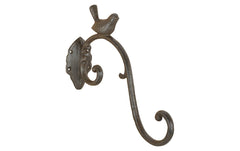 Esschert Design | Haken mit Vogel | Gusseisen, 27.4x6.7x24 cm