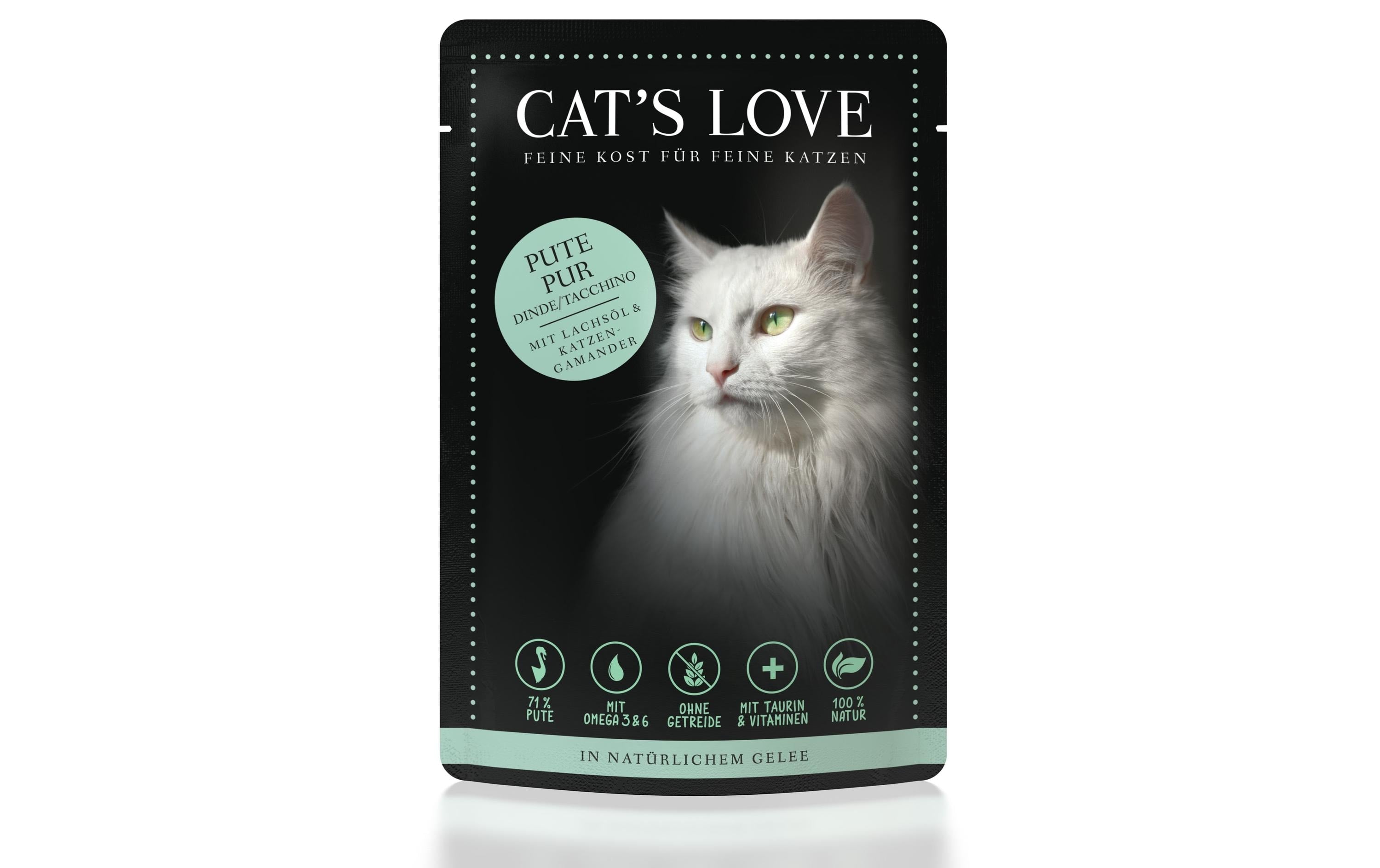 Cat's Love, Nassfutter Adult Pute, 85 g