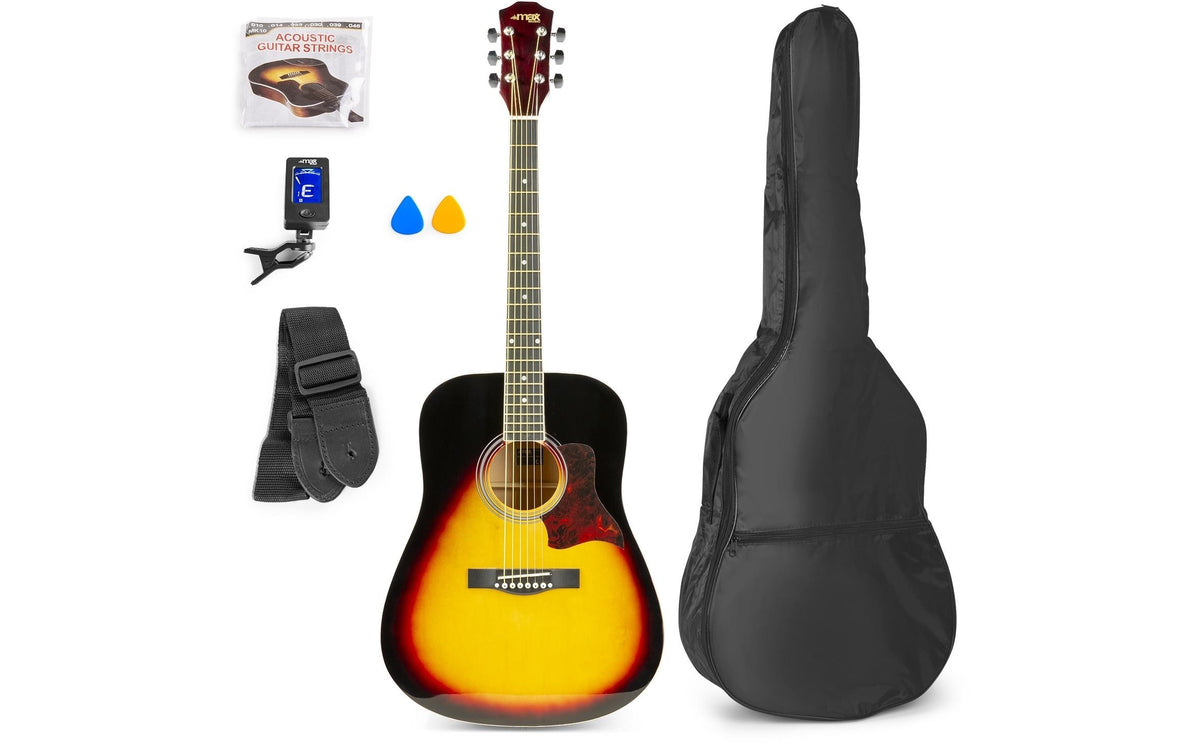 MAX, Westerngitarre SoloJam Set – Sunburst