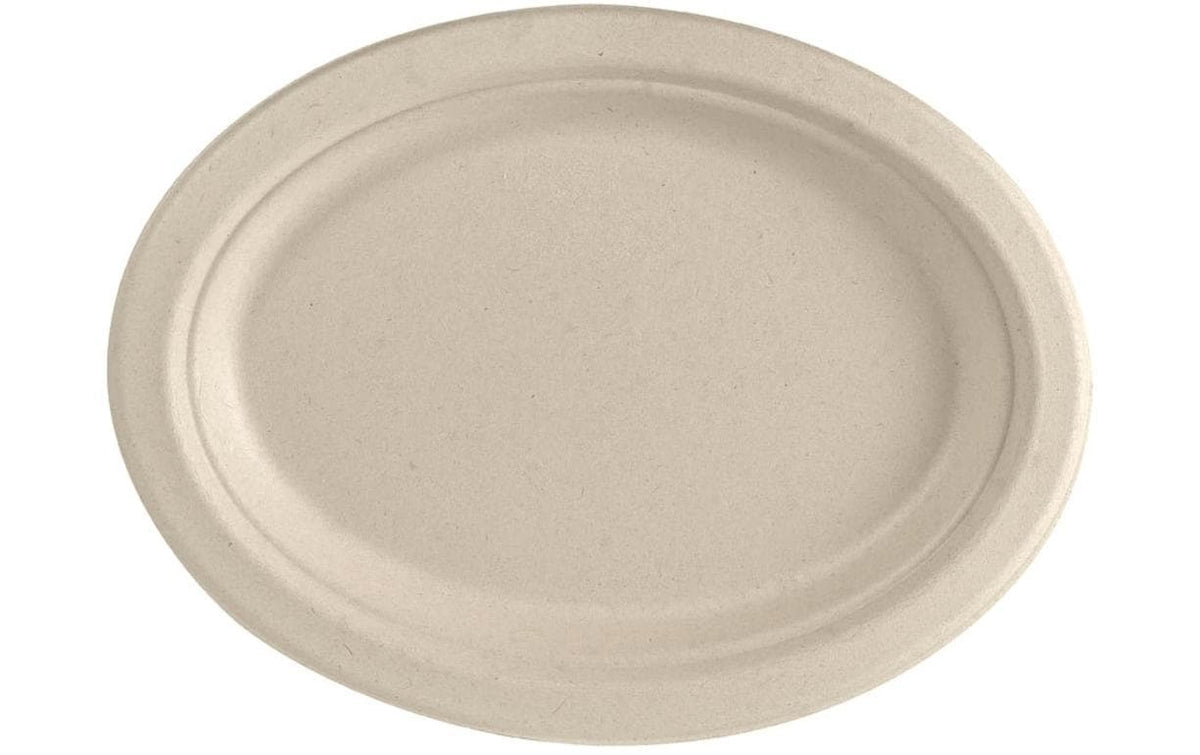 Duni Teller oval Braun 26 cm