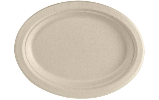 Duni Teller oval Braun 26 cm