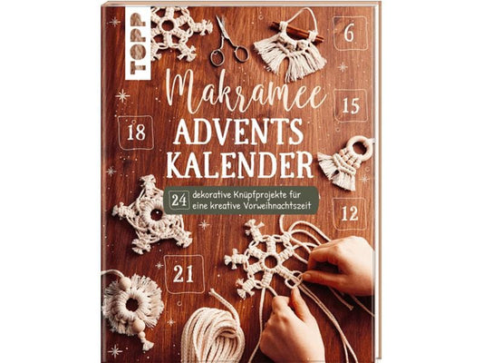 Frechverlag | Topp Adventskalender Makramee | 24 Projekte in Buchform, 112 Seiten