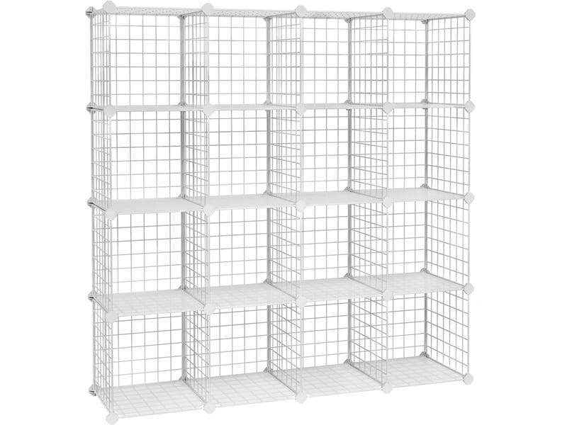 Songmics | Steckregalsystem mit 16 Würfeln à | 30x30 cm, Tragkraft pro Würfel: 10kg