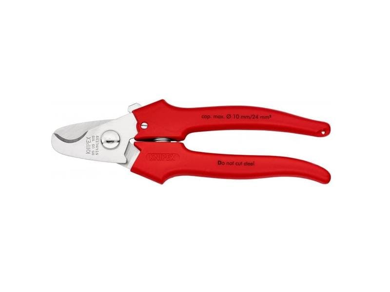Knipex | Kabelschere Griffe mit Kunststoff umspritzt | poliert 165 mm Ø 10 mm / 24 mm²