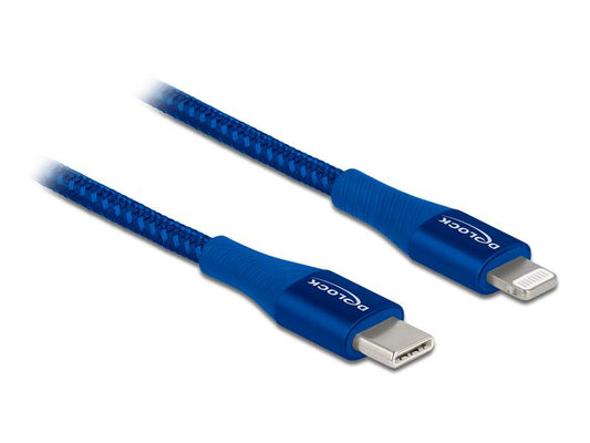 Delock | USB Type-C zu Lightning, 2m, Blau | Für iPhone, iPad und iPod