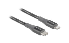 Delock, USB-Kabel USB C - Lightning 1 m, Gr