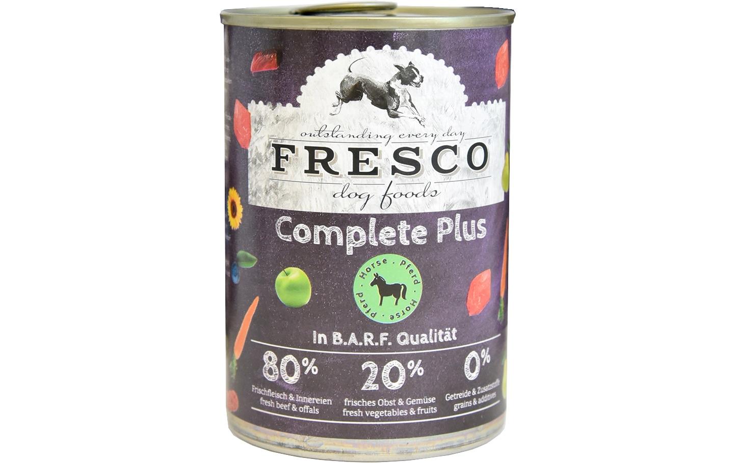 FRESCO, Nassfutter Complete Plus Pferd 400