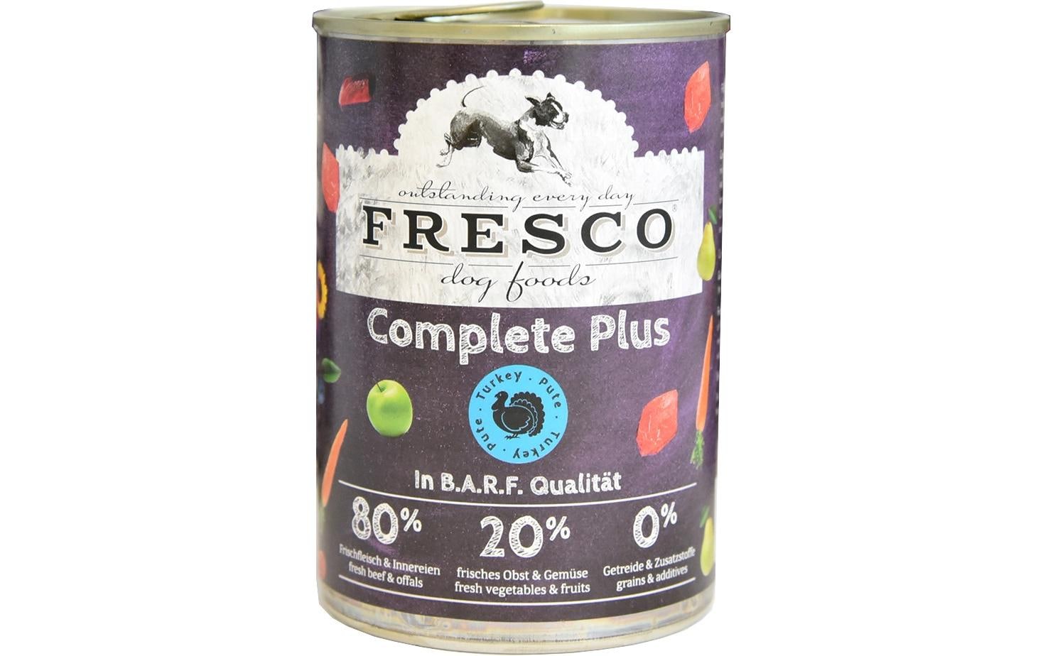 FRESCO, Nassfutter Complete Plus Pute, 400