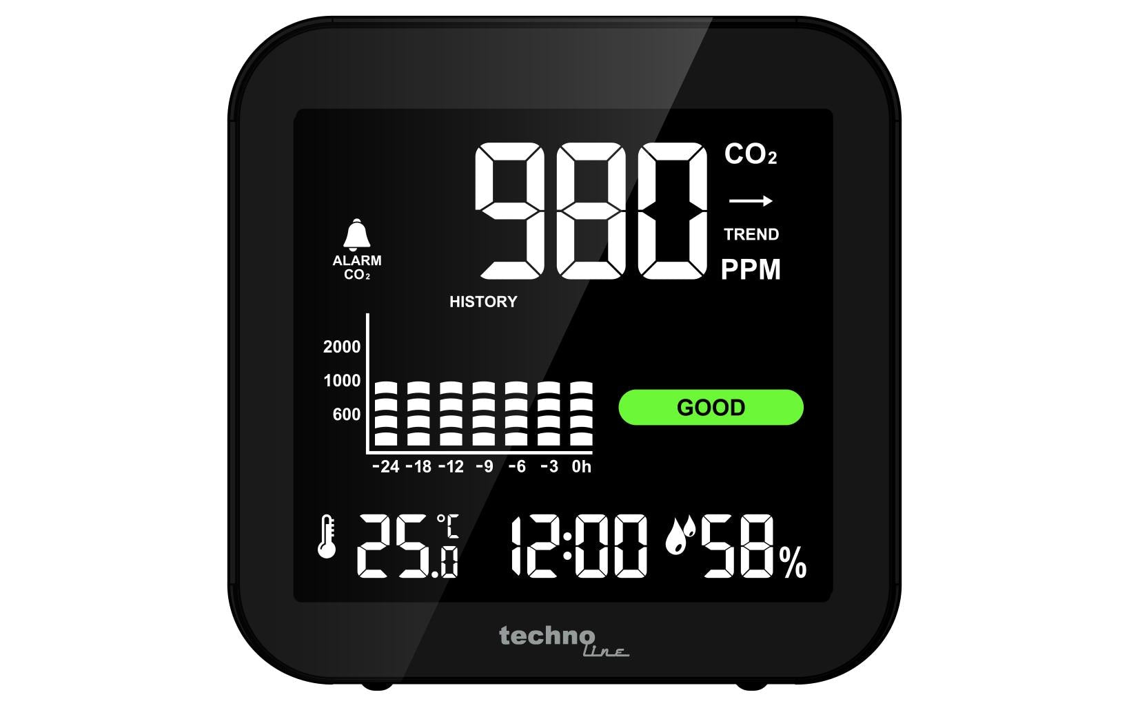 Technoline CO2 Luftgütemonitor WL1025