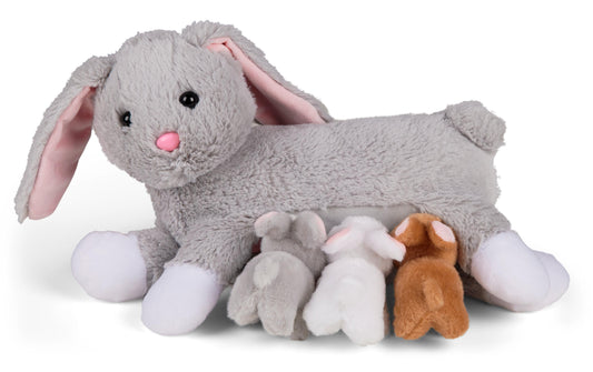 Mamanimals | Kuscheltier Mama Hase & Babys 25 | cm