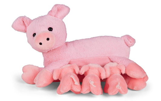 Mamanimals | Kuscheltier Mama Schwein & Babys | 25 cm