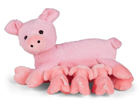 Mamanimals | Kuscheltier Mama Schwein & Babys | 25 cm