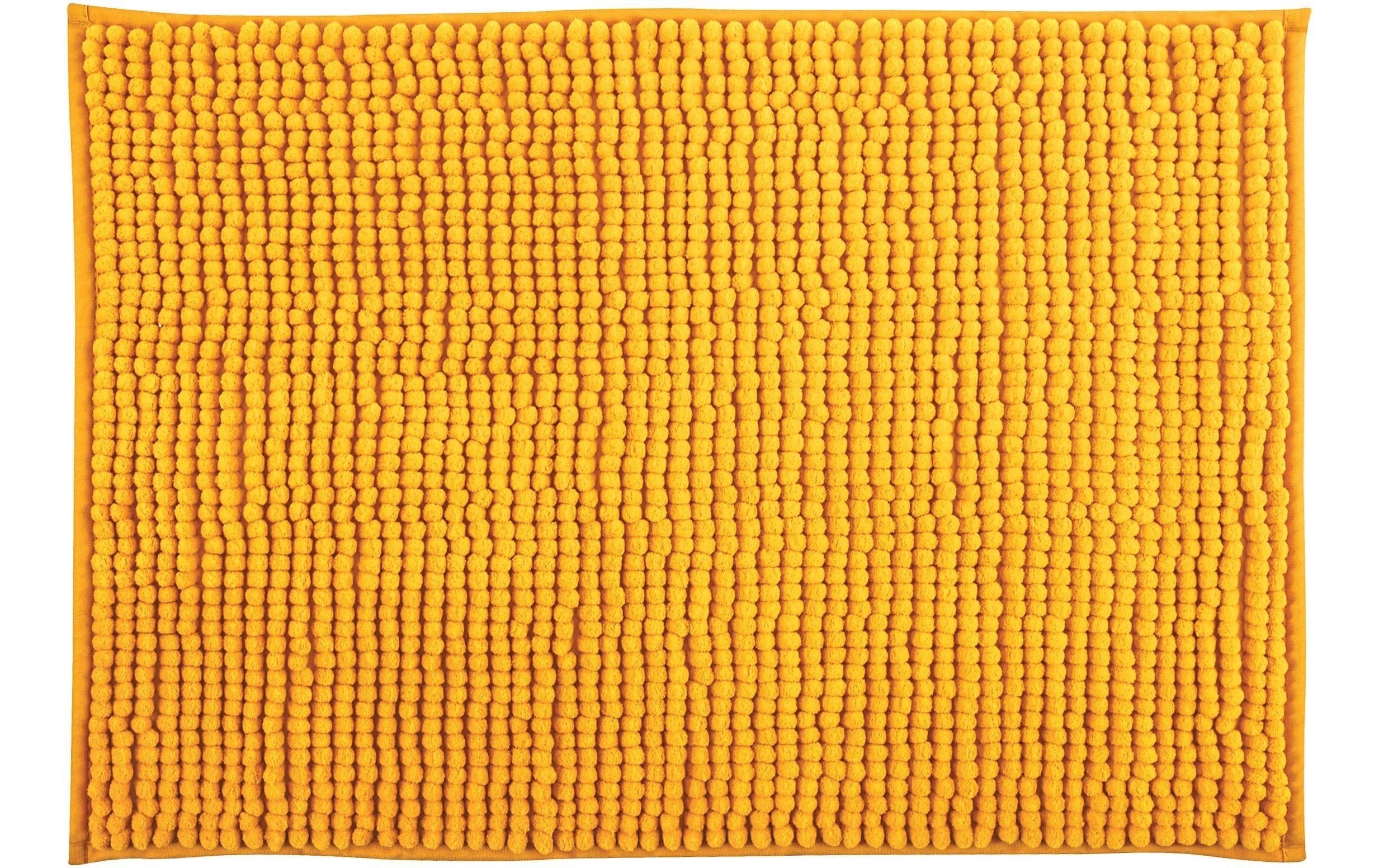 MSV, Badteppich Chenille 40 x 60 cm, Safran