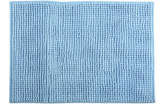 MSV, Badteppich Chenille 40 x 60 cm, Hellbl