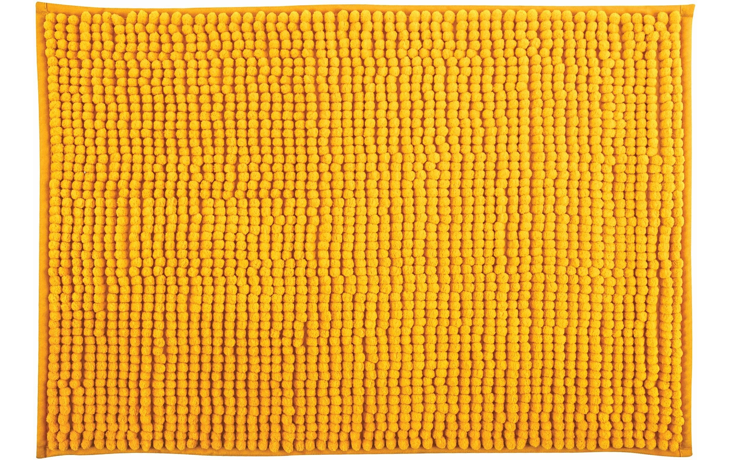 MSV, Badteppich Chenille 60 x 90 cm, Safran