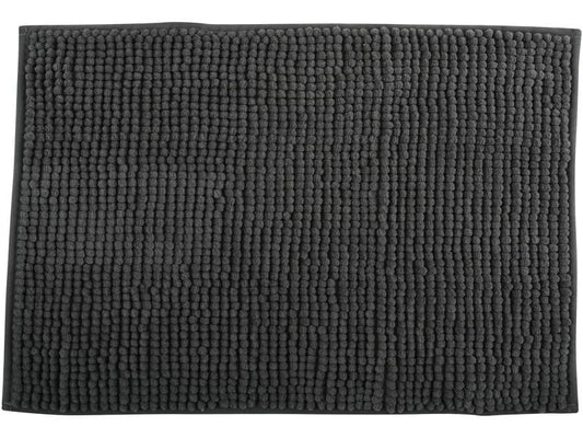 MSV | Badteppich Chenille | 60 x 90 cm, Dunkelgrau