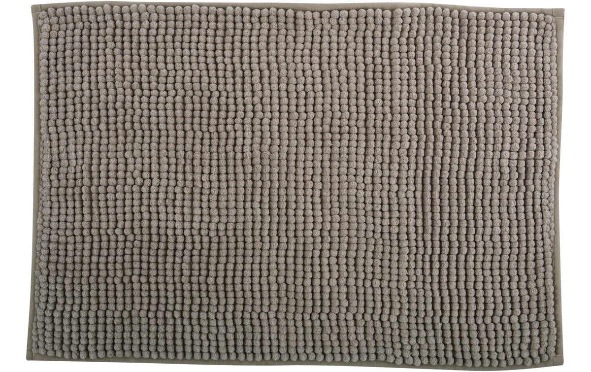 MSV, Badteppich Chenille 60 x 90 cm, Taupe