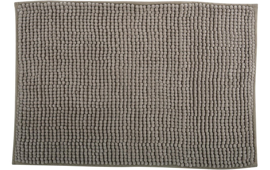 MSV, Badteppich Chenille 60 x 90 cm, Taupe