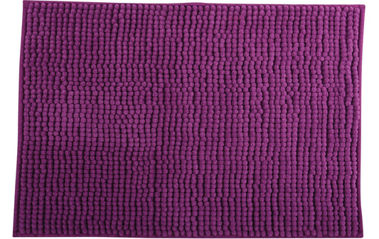 MSV, Badteppich Chenille 60 x 90 cm, Violet