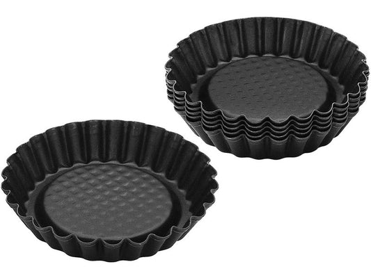 Zenker | 6 Tortelettförmchen 10cm | mit Antihaftbeschichtung 105x20mm
