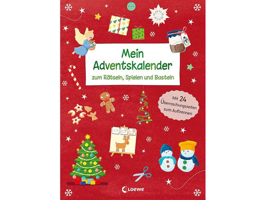 Literatur diverse | Löwe Adventskalender zum Rätseln, Spielen | und Basteln, ab 4 Jahren