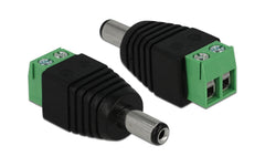 Delock Adapter DC, 5,5 x 2,1mm Stecker