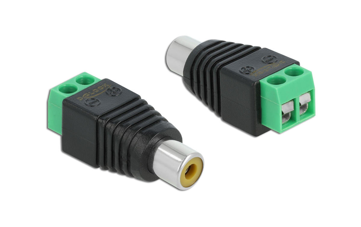 Delock Adapter Cinchbuchse zu Terminalblock