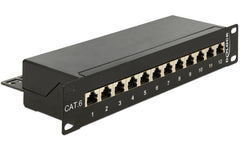 12-Port 10 Patchpanel Cat.6