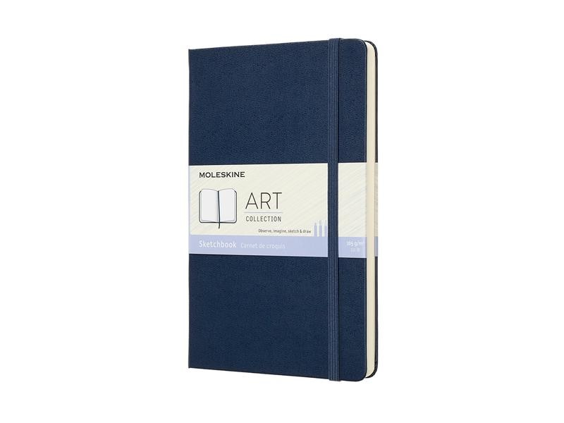 Moleskine | Skizzenbuch A5 Saphier | blanko, Hardcover, 104 Seiten