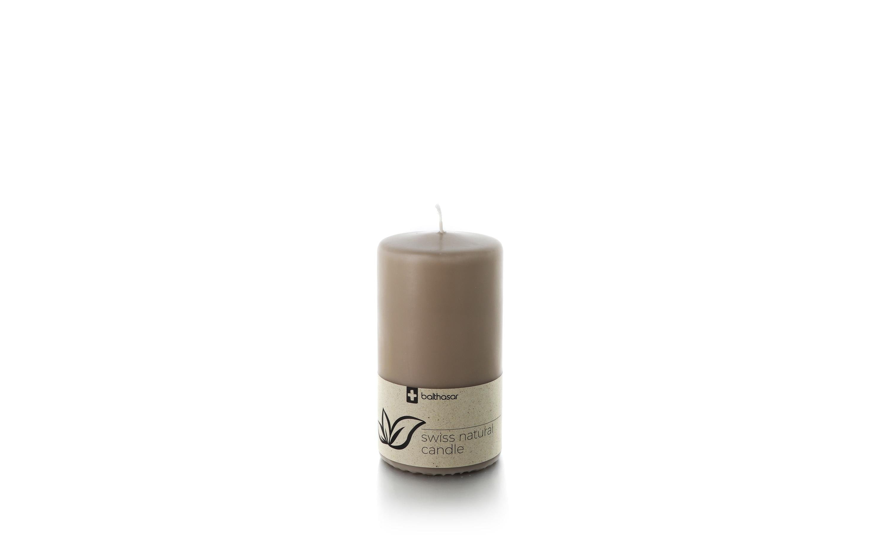 balthasar Zylinderkerze Swiss Natural taupe
