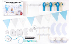 Partydeco Decorat. Set 1st Birthday silber