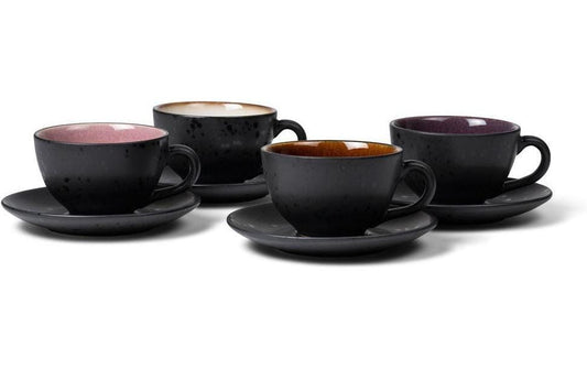 Bitz, Kaffeetasse 240 ml, 4 Stück, Schwarz/