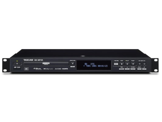 Tascam | BD-MP4K | Professioneller 4K-Blu-Ray-/Medienplayer