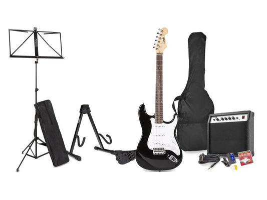 MAX | GigKit Kit | E-Gitarrenset, schwarz