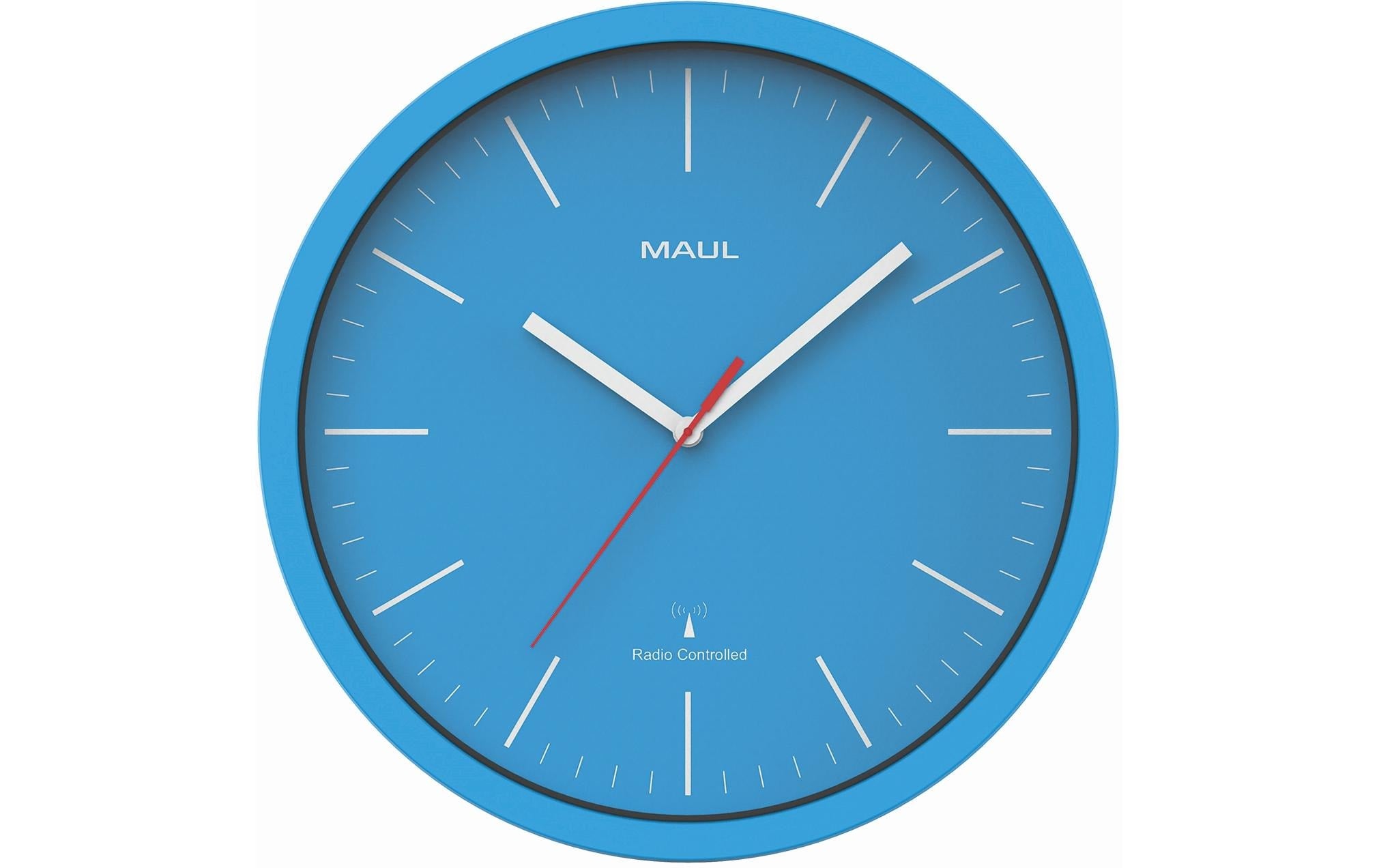 Maul, Wanduhr MAULjump Ø 30.5 cm Blau