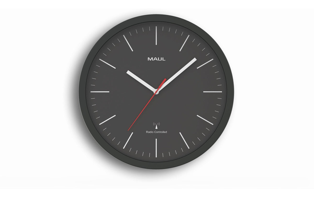 Maul, Wanduhr MAULjump Ø 30.5 cm Schwarz