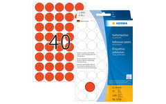 HERMA, Vielzweck-Etiketten 2252 Rot Ø 19 mm