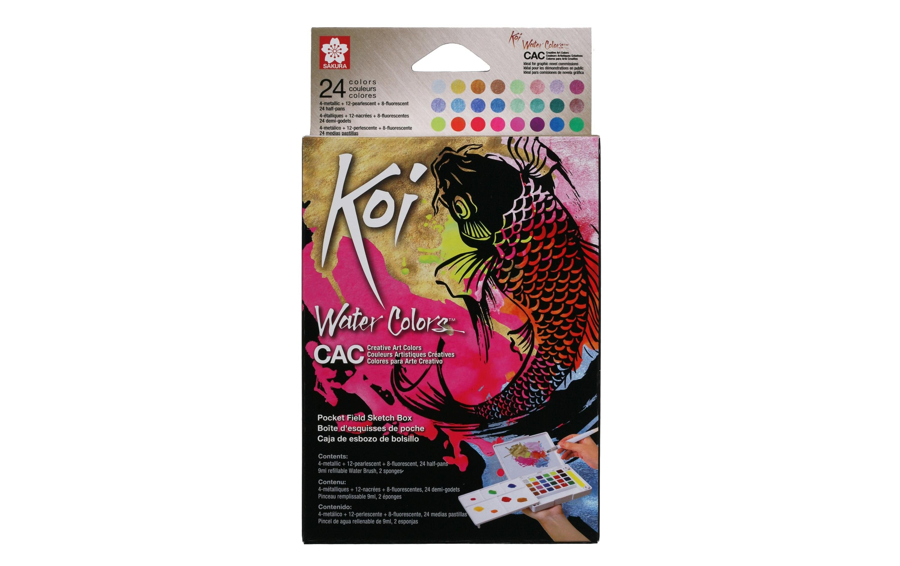 Talens Aquarellfarbe Koi Metallic & Fluo