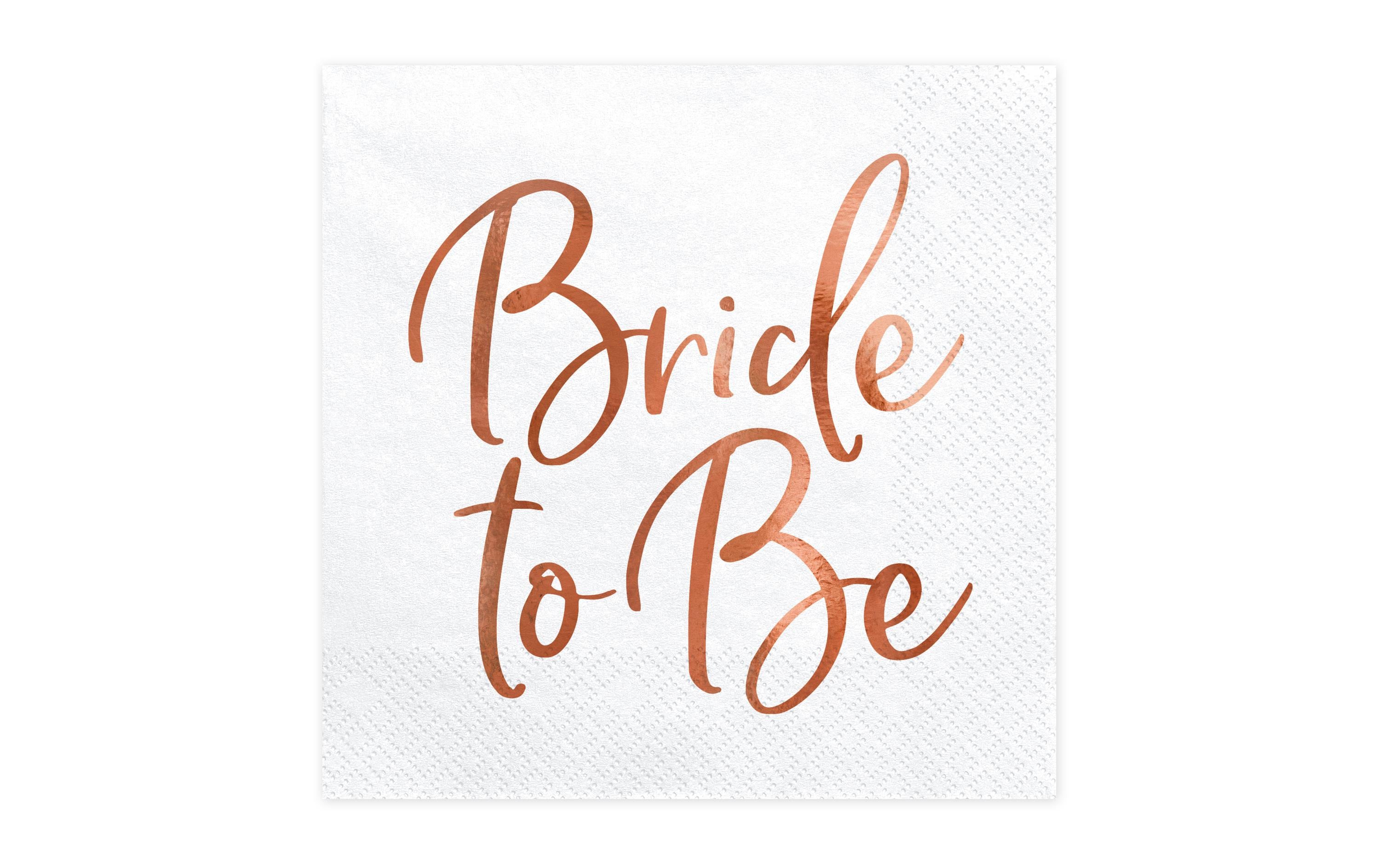 Partydeco Servietten Bride to be